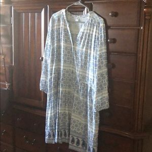 Long sleeve cotton dress